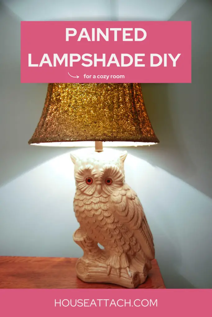 painted lampshade DIY