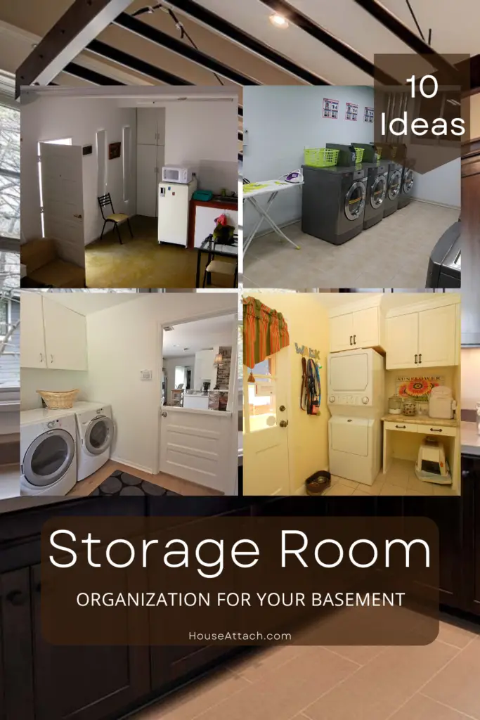 storage room organization basement