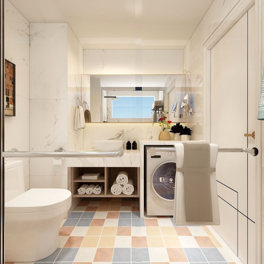 wide laundry room