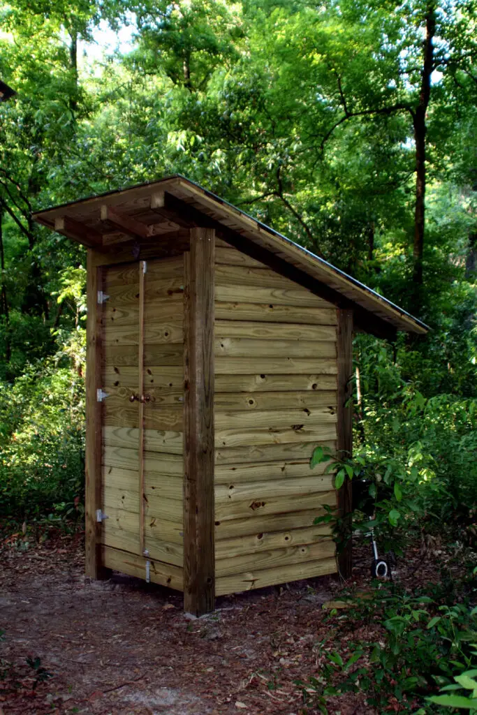 wooden storage shed for backyard