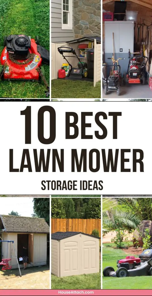 lawn mower storage ideas 1