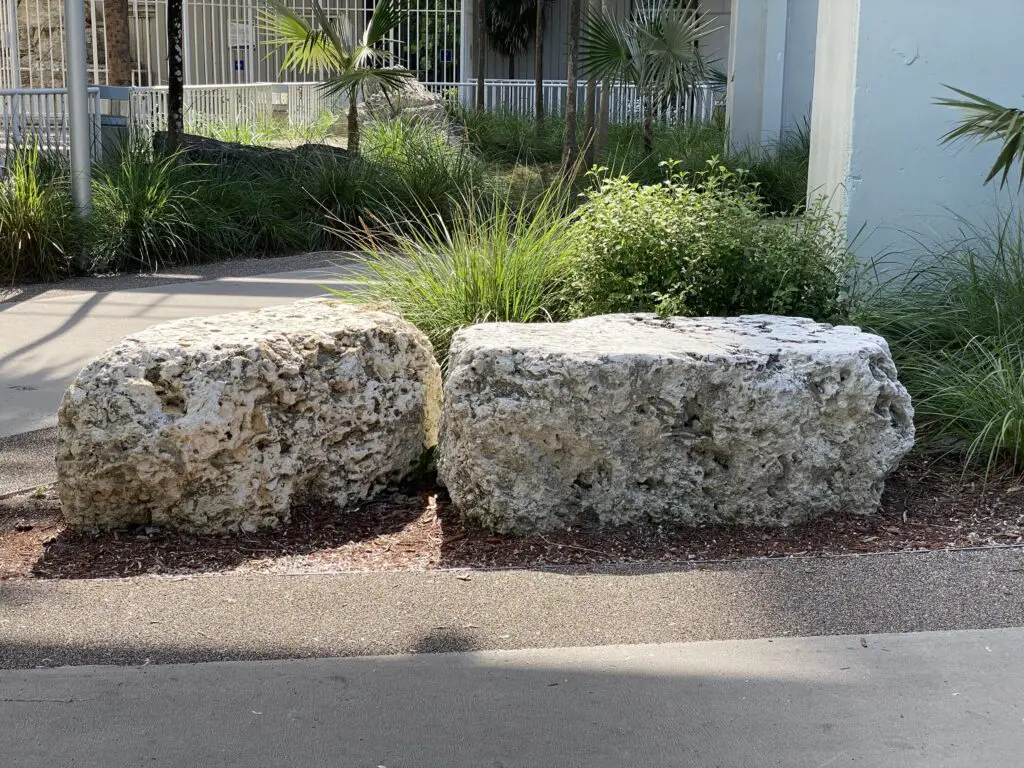 front house landscapign with rocks