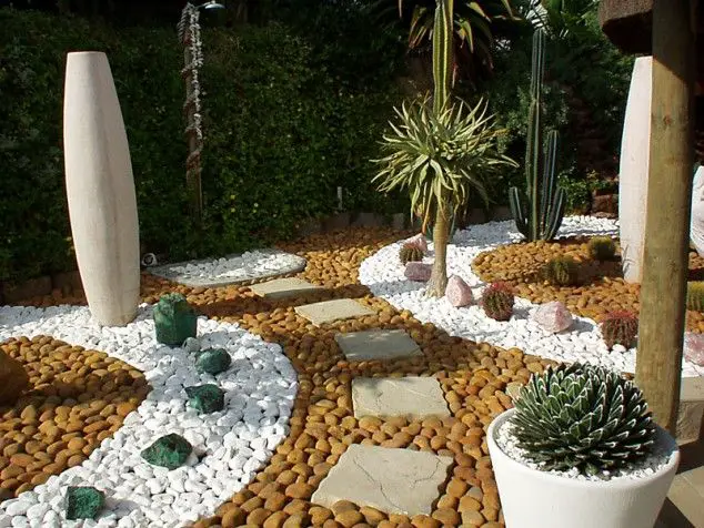 a rock garden