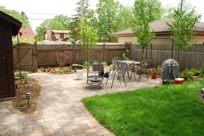 backyard sitting area