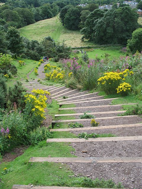 hillside steps