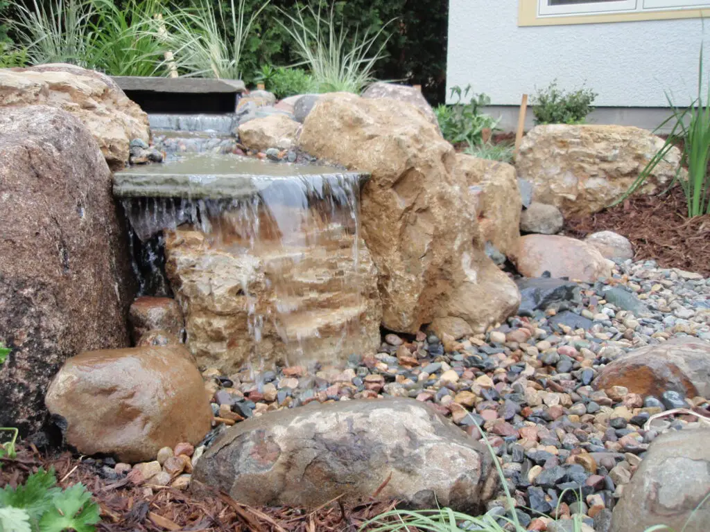 rock garden bed