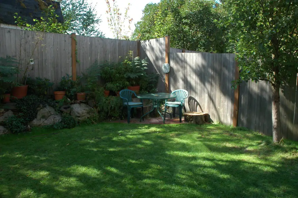 backyard corner garden